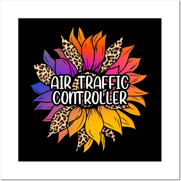 Air Traffic Controller Sunflower Wall Art by White Martian